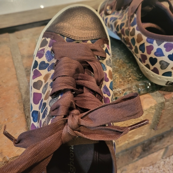 Brighton 'Lovely' Multi Heart Canvas Shoes - Picture 7 of 16